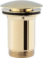 OMNIRES Crank handle stopper for washbasin with or without overflow gold - Sink Waste Outlet