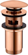 OMNIRES Crank handle stopper for washbasin with and without overflow copper - Sink Waste Outlet