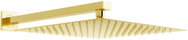 MEXEN Slim square shower head - rain 30 × 30 cm + shower arm, gold - Rain Shower