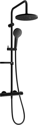 MEXEN KX05 shower column with thermostatic mixer, black (771500591-70) - Shower Set - Main image