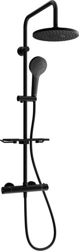 MEXEN KT05 shower column with thermostatic mixer, black (771500593-70) - Shower Set - Main image