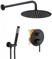 REA Lungo Undermount Shower Set, Black ( REA-P4100 ) - Shower Set