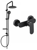 MEXEN Carl Shower Column Including Milo Shower Faucet, Black ( 71340240-70 ) - Shower Set