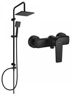 MEXEN Tord shower column including Lynx shower mixer, black ( 745940200-70 ) - Shower Set