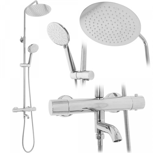 REA Lungo Shower set with mixer 150 mm, chrome ( REA-P6607 ) - Shower Set - Main image