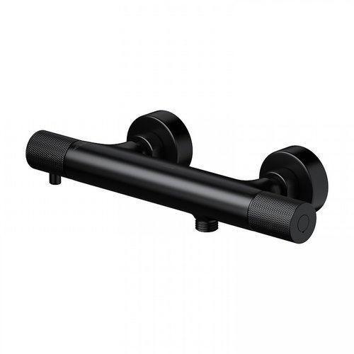 Cersanit Zen Wall-mounted thermostatic shower mixer, black (S951-582) - Tap - Main image