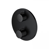 Cersanit Zen Submersible thermostatic bath/shower mixer with body, black (S951-567) - Tap