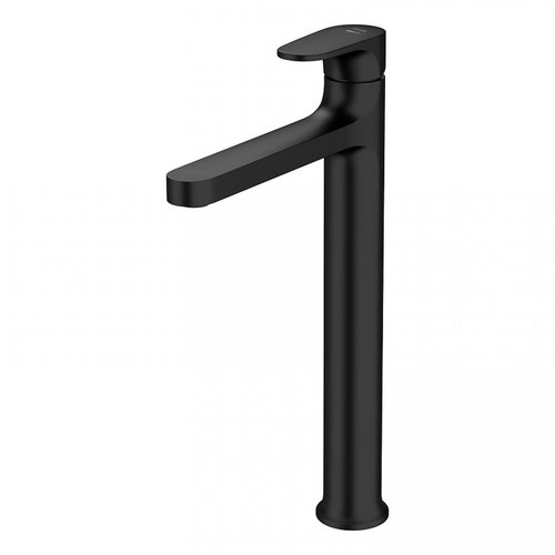 Cersanit Inverto Standing high basin mixer, lever, black + gold lever (S951-303) - Tap - Main image