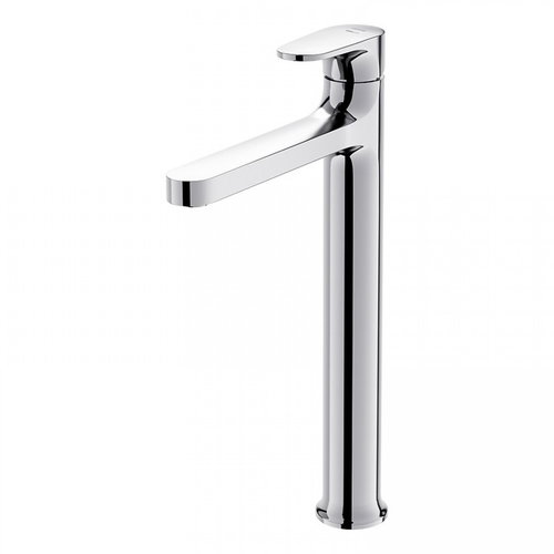 Cersanit Inverto Standing high basin mixer, lever, chrome + black lever (S951-301) - Tap - Main image