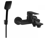 Mexen R62 Royo Bathtub mixer with shower set, black (7223R62-70) - Tap