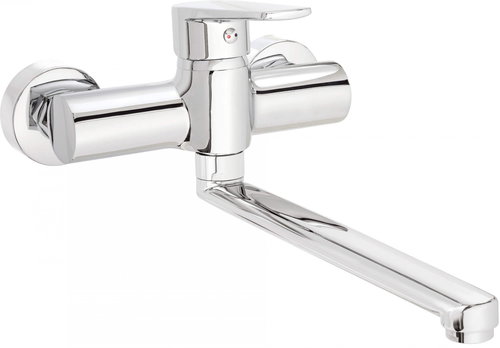 Deante Tubo Chrom Sink mixer, wall-mounted (BUT_080M) - Tap - Main image