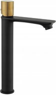 Mexen Royo One high basin mixer, black/gold (72211-75) - Tap
