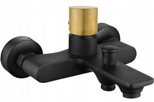 Mexen Royo One bath mixer, black/gold (72230-75) - Tap - Main image