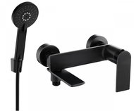 Mexen Zero Set bath mixer with accessories R40, black (7113R40-70) - Tap