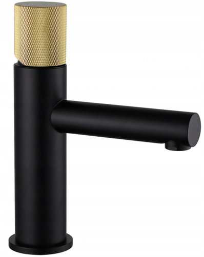 Mexen Elba One basin mixer, black/gold (74101-75) - Tap - Main image