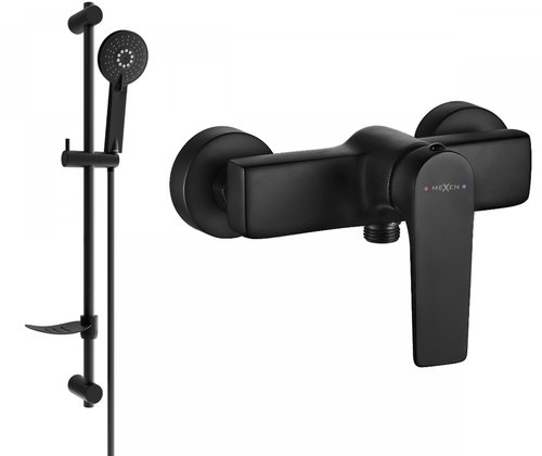 Mexen Lynx DF40 Shower Faucet with Accessories, Black (74594DF40-70) - Tap - Main image