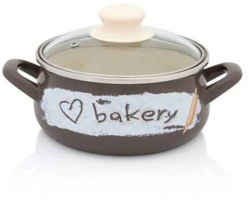Metalac Bakery casserole with glass lid 16 cm, 1,85 l - Casserole Pot - Main image