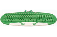 Klávesnice The Frog Family - Frog Keyboard ENG - zelená (green),  PS/2 - Keyboard
