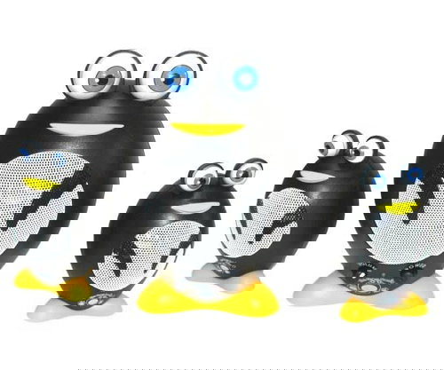 REPRO The Frog Family - Pinguin Speaker - černo-žluté (black-yellow), 2 satelity + subwoofer - Speaker - Main image