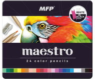 MFP Maestro metal box 24 colours - Coloured Pencils