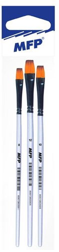 MFP synthetic flat size 8, 10, 12 - set of 3 - Brush - Main image