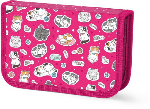 MFP single tier, unfitted, 2 flaps, Cats - Pencil Case - Main image