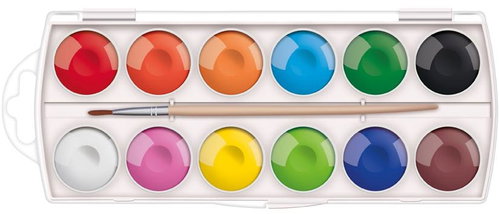 MFP 12 colours 30 mm + brush - Watercolours - Main image