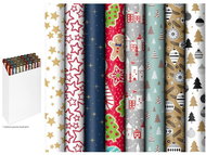 MFP Christmas, roll 500 x 70 cm, mix No. 12 - 1 pc (random motif) - Wrapping Paper