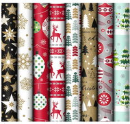 MFP Christmas, roll 500 x 70 cm, mix No. 13 - 1 pc (random motif) - Wrapping Paper