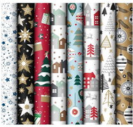 MFP Christmas, roll 1000 x 70 cm, mix No. 10 - 1 pc (random motif) - Wrapping Paper