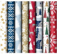 MFP Christmas, roll 1000 x 70 cm, mix No. 11 - 1 pc (random motif) - Wrapping Paper