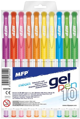 MFP X-trail NEON - sada 10 ks - Gel Pen  - Main image