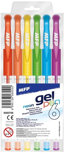 MFP X-trail NEON - sada 6 ks  - Gel Pen  - Main image