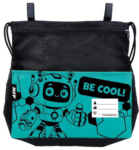 MFP 35 × 32 cm, Robot, zelený - Desk Side Hanging Bag - Main image
