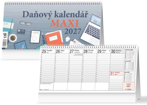 MFP 2027 Tax MAXI - Desk Calendar - Main image