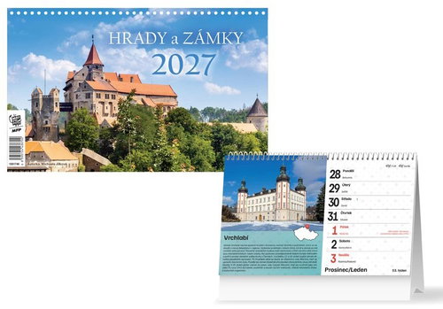 MFP 2027 Castles and Chateaux - Desk Calendar - Main image
