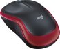 Mouse Logitech Wireless Mouse M185 Red - Myš