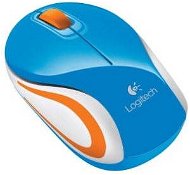 Logitech Wireless Mouse M187 kék Mini - Egér