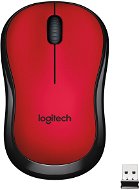 Logitech Wireless Mouse M220 Silent, červená - Myš