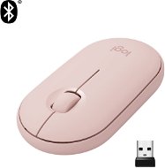 Logitech Pebble M350 Wireless Mouse, růžová - Myš
