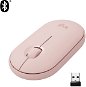 Myš Logitech Pebble M350 Wireless Mouse, růžová - Myš