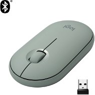 Logitech Pebble M350 Wireless Mouse, Eucalyptus - Mouse