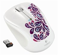 Logitech Wireless Mouse M325 White Paisley - Myš