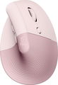 Logitech Lift Vertical Ergonomic Mouse Dark Rose