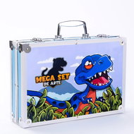 MG Art Suitcase Dino Painting Set for Kids 145 pcs, blue - Art Supplies