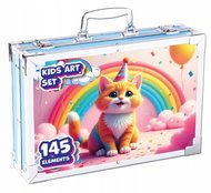 MG Art Suitcase Kitty Painting Set for Kids 145 pcs, pink - Art Supplies