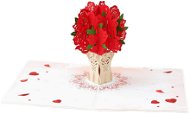 3D přání Kytice růží - Dárkové přání