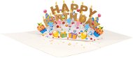 Gift Card 3D Happy Birthday Card - Přání