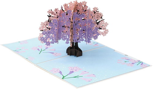 3D Greeting Card Flowering Tree - Greeting Card - Main image