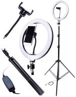 LED světlo MG Ring Light kruhové, 60W + stativ 2,2 m, černé - LED světlo